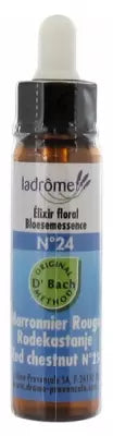 Ladrôme Bach Flowers Floral Elixir N°24 : Red Chestnut Organic 10Ml