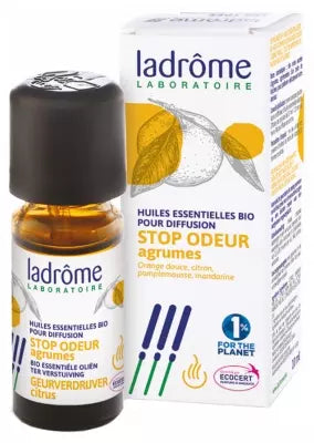 Ladrôme Organic Essential Oils For Diffusion Stop Odor Citrus 10Ml