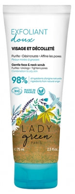 Lady Green Gentle Face And Neck Scrub Organic 75Ml