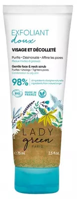 Lady Green Gentle Face And Neck Scrub Organic 75Ml