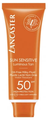 Lancaster Sun Sensitive Luminous Tan Oil-Free Milky Fluid Spf50 50Ml