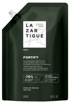 Lazartigue Fortify Fortifying Shampoo Anti-Hairloss Complement Eco-Refill 500Ml