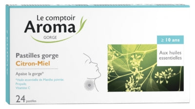 Le Comptoir Aroma Lemon Honey Lozenges 24 Lozenges