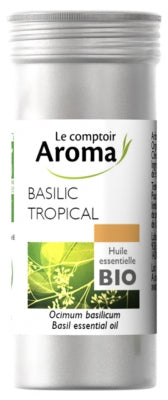 Le Comptoir Aroma Organic Essential Oil Tropical Basil (Ocimum Basilicum) 10Ml