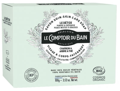 Le Comptoir Du Bain Detoxifying Soap Face & Body Organic 100G