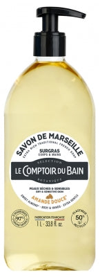 Le Comptoir Du Bain Extra Traditional Marseille Soap Sweet Almond 1L