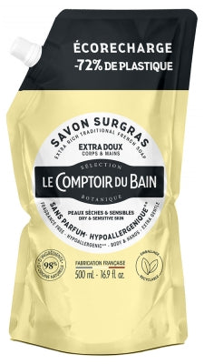 Le Comptoir Du Bain Hypoallergenic Superfatted Marseille Soap Eco-Refill 500 Ml