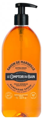 Le Comptoir Du Bain Mandarin-Sage Marseille Traditional Soap 1L