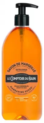 Le Comptoir Du Bain Mandarin-Sage Marseille Traditional Soap 1L