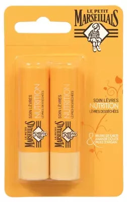 Le Petit Marseillais Dry Lips Nutrition Lip Care 2 X 4,9G