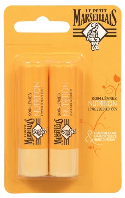 Le Petit Marseillais Dry Lips Nutrition Lip Care 2 X 4,9G
