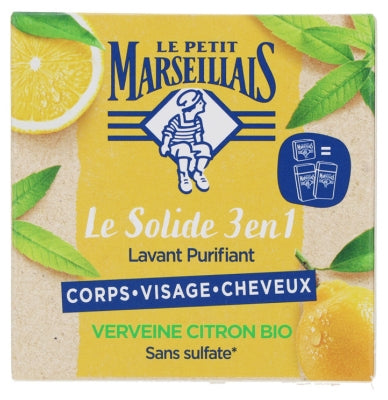 Le Petit Marseillais 3-In-1 Solid Purifying Wash Verbena Lemon 80G