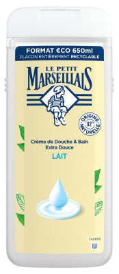 Le Petit Marseillais Cream Of Shower & Bath Extra Soft Milk Organic 650Ml