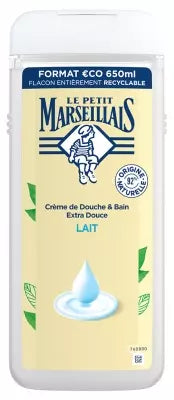 Le Petit Marseillais Cream Of Shower & Bath Extra Soft Milk Organic 650Ml