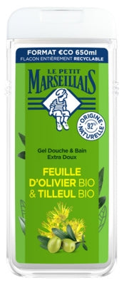 Le Petit Marseillais Extra Gentle Bath And Shower Gel Olive Leaf Organic 650Ml