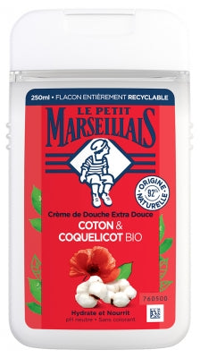 Le Petit Marseillais Extra Gentle Cream Shower Milk Cotton & Red Poppy 250Ml