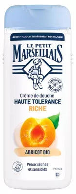 Le Petit Marseillais High Tolerance Rich Shower Cream Organic Apricot 400Ml