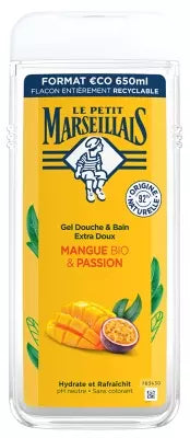 Le Petit Marseillais Extra Gentle Shower & Bath Gel Organic Mango & Passion 650Ml