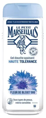 Le Petit Marseillais High Tolerance Soothing Shower Gel Organic Cornflower 400Ml