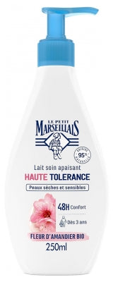 Le Petit Marseillais Lait Soin Apaisant Haute Tolérance Fleur D'Amandier Bio 250 Ml