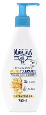 Le Petit Marseillais Lait Soin Apaisant Haute Tolérance Lait D'Avoine Bio 250 Ml