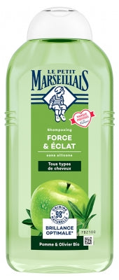 Le Petit Marseillais Shampoo Force & Éclat Pomme & Olivier 300 Ml