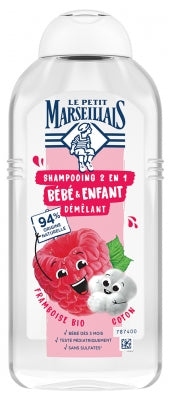 Le Petit Marseillais 2In1 Detangling Shampoo Baby & Child Raspberry Cotton 300 Ml