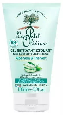 Le Petit Olivier Exfoliating Cleansing Gel Aloe Vera & Green Tea 150 Ml