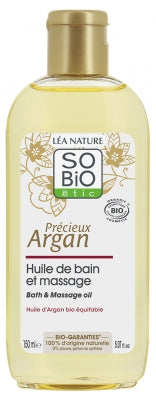 Léa Nature So Bio Étic Précieux Argan Organic Bath And Massage Oil 150 Ml