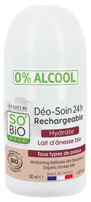 Léa Nature So Bio Étic Déo-Soin 24H Lait D'Ânesse Roll-On Bio 50 Ml