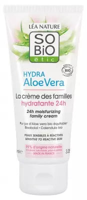 Léa Nature So Bio Étic Hydra Aloe Vera La Crème Des Familles Hydratante 24H Bio 100 Ml