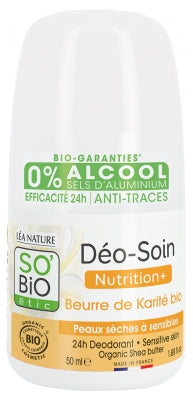 Léa Nature So Bio Étic Déo-Soin 24H Beurre De Karité Roll-On Bio 50 Ml
