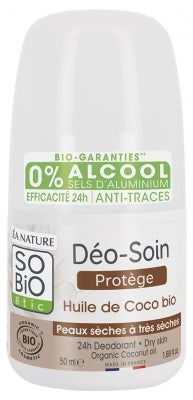 Léa Nature So Bio Étic Déo-Soin 24H Huile De Coco Roll-On Bio 50 Ml
