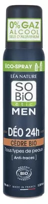 Léa Nature So Bio Étic Men Déo 24H Anti-Traces Eco-Spray Bio 100 Ml