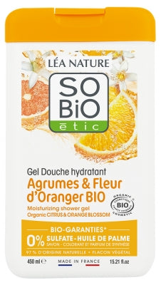 Léa Nature So Bio Étic Moisturizing Shower Gel Citrus & Orange Blossom Organic 450 Ml