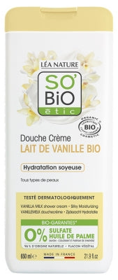 Léa Nature So Bio Étic Douche Crème Lait De Vanille Bio 650 Ml