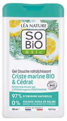 Léa Nature So Bio Étic Refreshing Shower Gel Criste Marine & Cédrat Bio 450 Ml