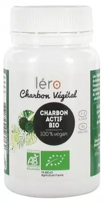 Léro Active Vegetable Charcoal Bio – 45 Gélules Détox Naturelles
