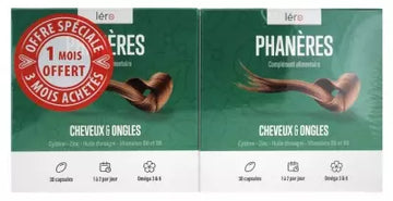 Léro Phanères Hair And Nails 90 Capsules + 30 Capsules Offered