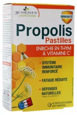 Les 3 Chênes Propolis 40 Lozenges To Suck