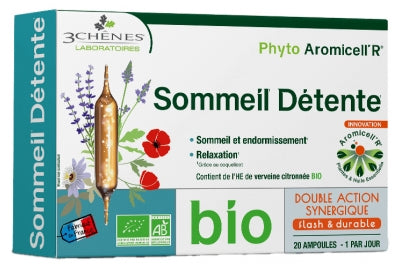 Les 3 Chênes Phyto Aromicell'R Sleep Relaxation Organic 20 Phials