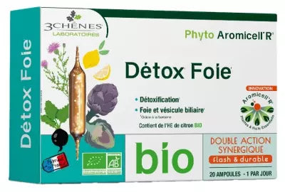 Les 3 Chênes Phyto Aromicell'R Détox Foie Bio 20 Ampoules