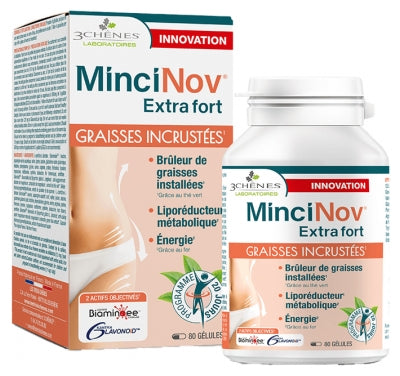 Les 3 Chênes Mincinov Extra Fort Encrusted Fats 80 Capsules
