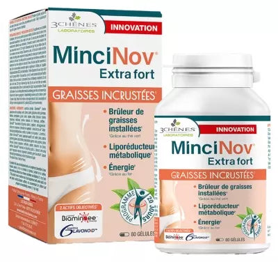 Les 3 Chênes Mincinov Extra Fort Encrusted Fats 80 Capsules