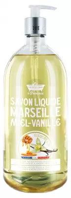 Les Petits Bains De Provence Honey-Vanilla Marseille Soap 1 L