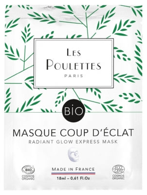 Les Poulettes Paris Radiant Glow Express Mask Organic 18Ml
