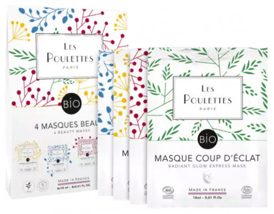 Les Poulettes Paris Set Of 4 Beauty Masks
