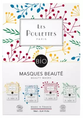 Les Poulettes Paris Set Of 4 Beauty Masks