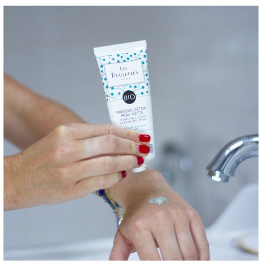 Les Poulettes Paris Purifying Deep Cleansing Mask Marine Clay Organic 75Ml
