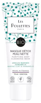 Les Poulettes Paris Purifying Deep Cleansing Mask Marine Clay Organic 75Ml